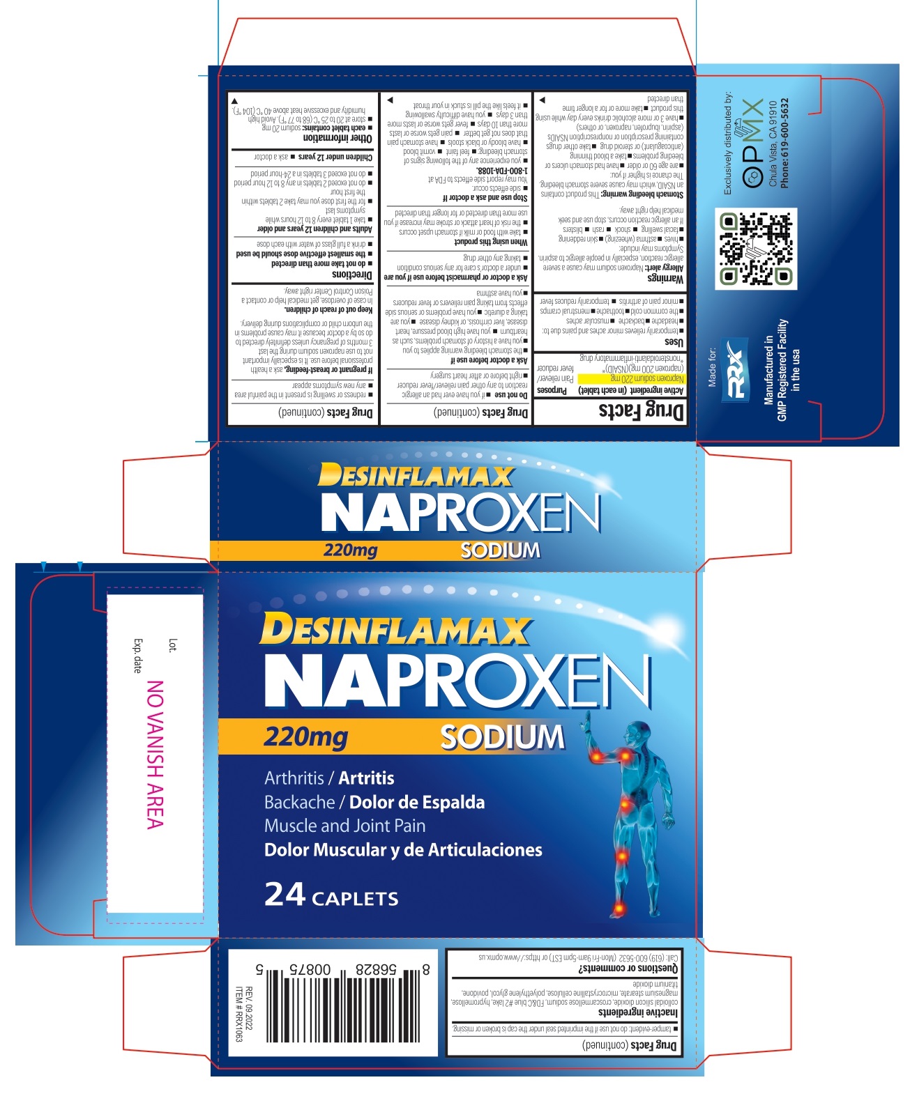 NDC 69729032 Desinflamax Naproxen Sodium Tablet Oral